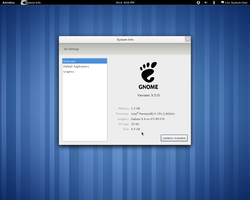 The GNOME desktop environment, one of the most popular Linux desktops